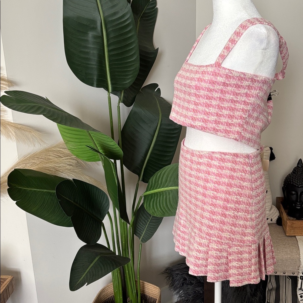 Fashion Nova Blush and Cream Skirt Set - Picture 9 of 13